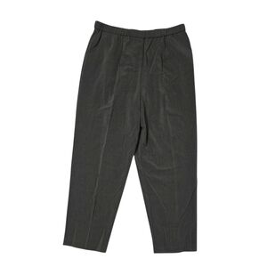 NWT Women's Briggs Comfort Waistband Pull On Dress Pants 16P Dark Gray 16 Petite